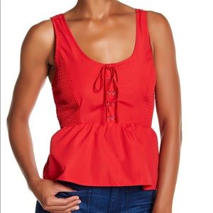 Red tank top, new without tags